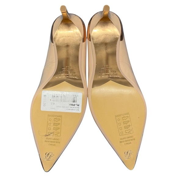 Ted Baker Viyxn Bow Heel Back Detail Pointed Toe Sandals Pumps Nude Pink 9 - Picture 3 of 4